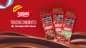 Tabletas de chocolate de producción nacional