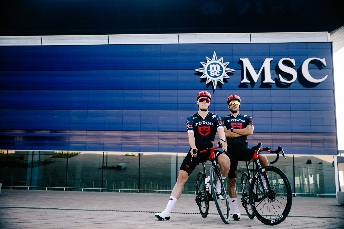 MSC Cruceros junto a Tudor Pro Cycling