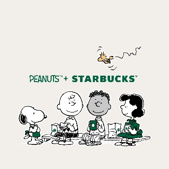 Starbucks y Peanuts 